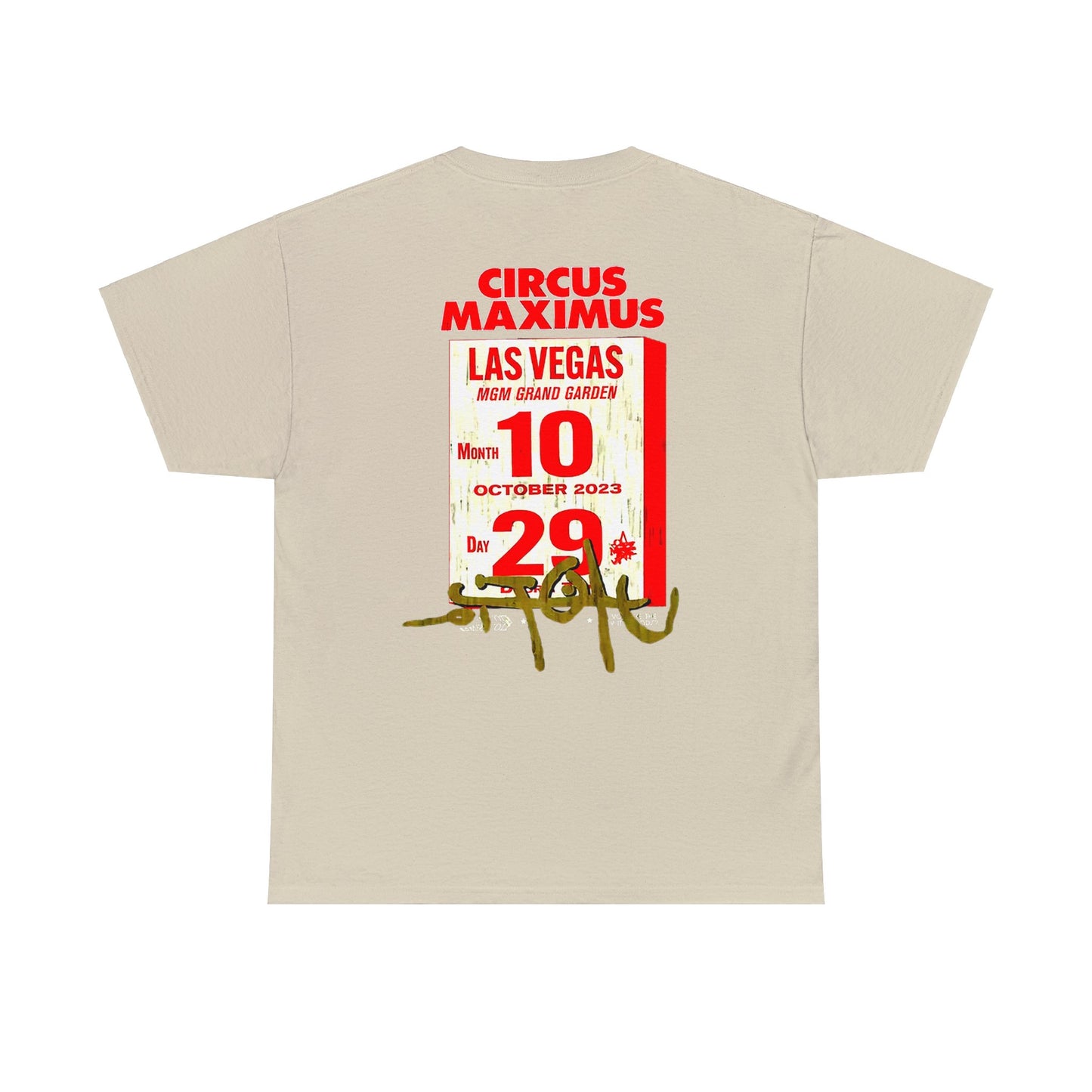 Circus Maximus Tour Merch | Las Vegas Nevada Exclusive T-shirt | 5 Colors - Heavy Cotton Quality
