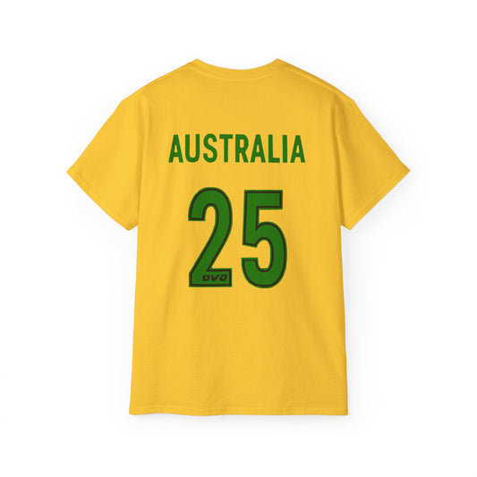 Anita Max Win 2025 Tour Merch | Australia 25 T-shirt (GOLD)