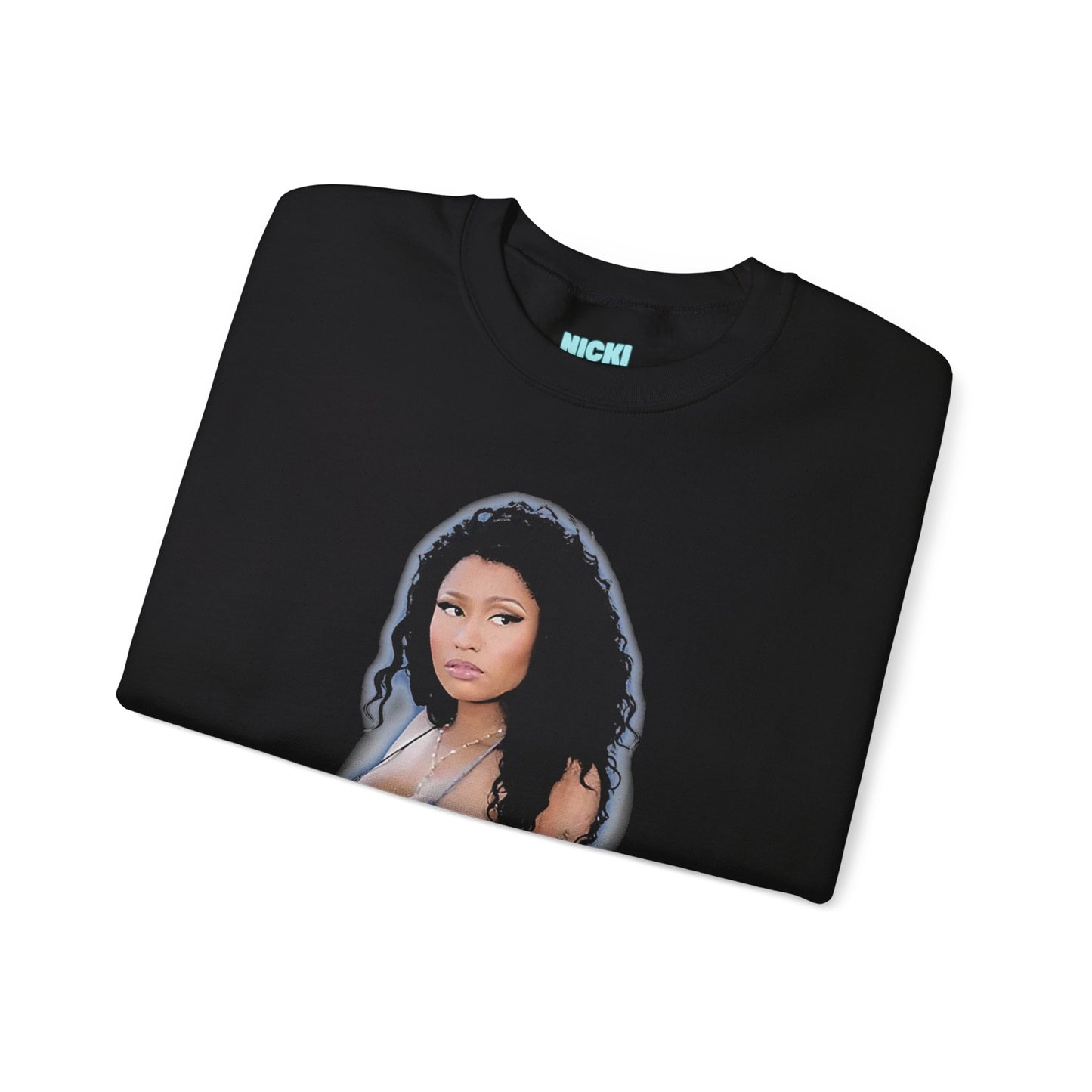 Online EXCLUSIVE | Nicki Minaj in Denim Crewneck