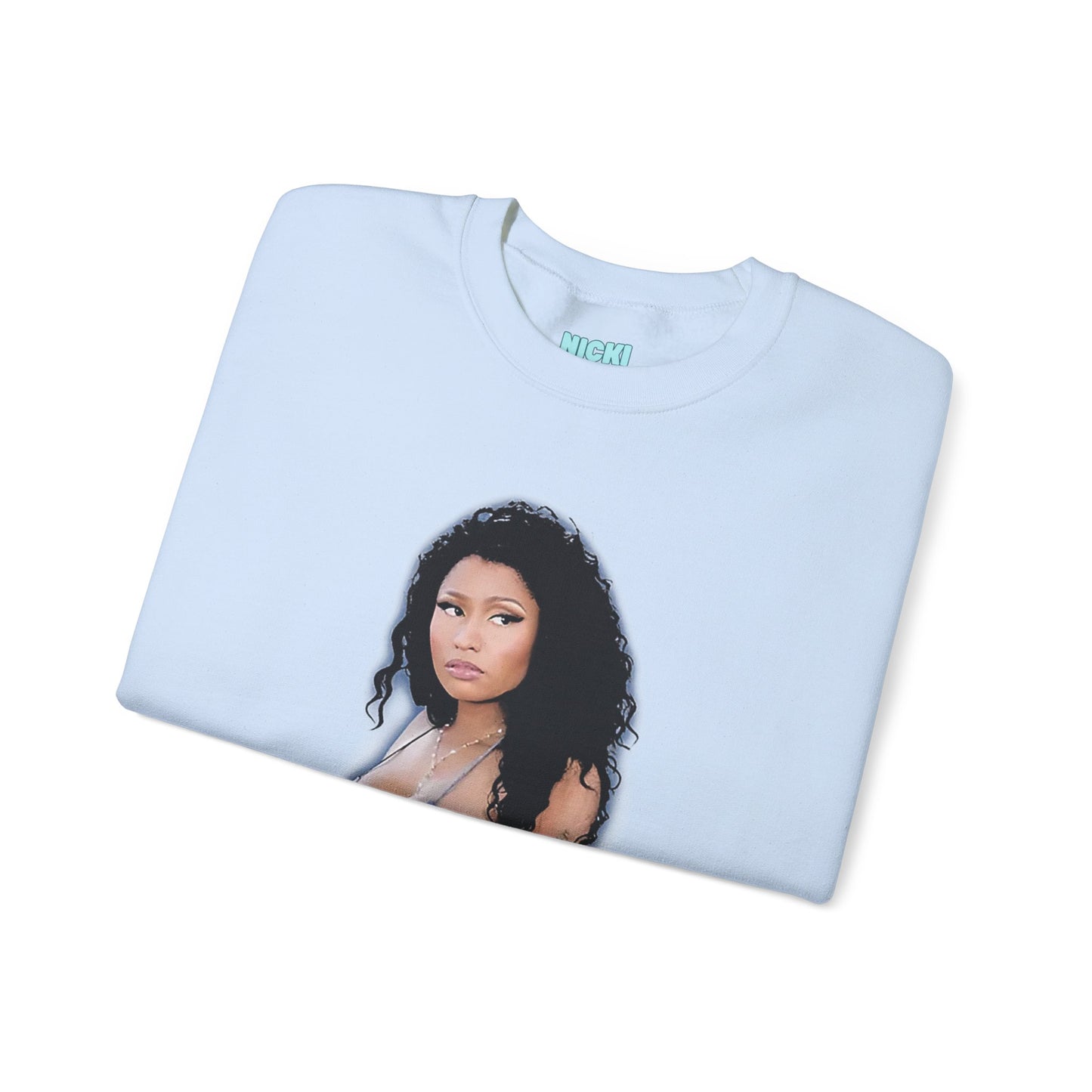 Online EXCLUSIVE | Nicki Minaj in Denim Crewneck