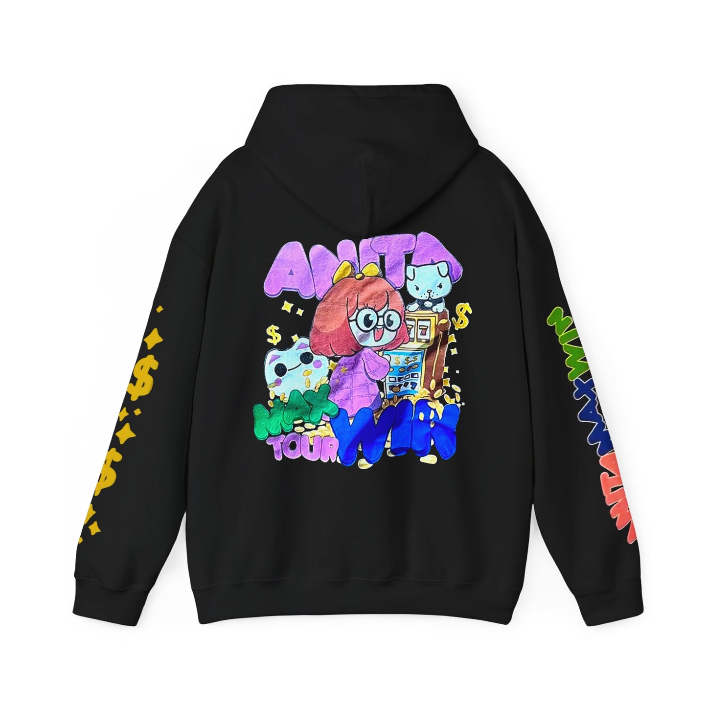 Anita Max Win 2025 Tour Merch | Slot Machine Hoodie (Black)