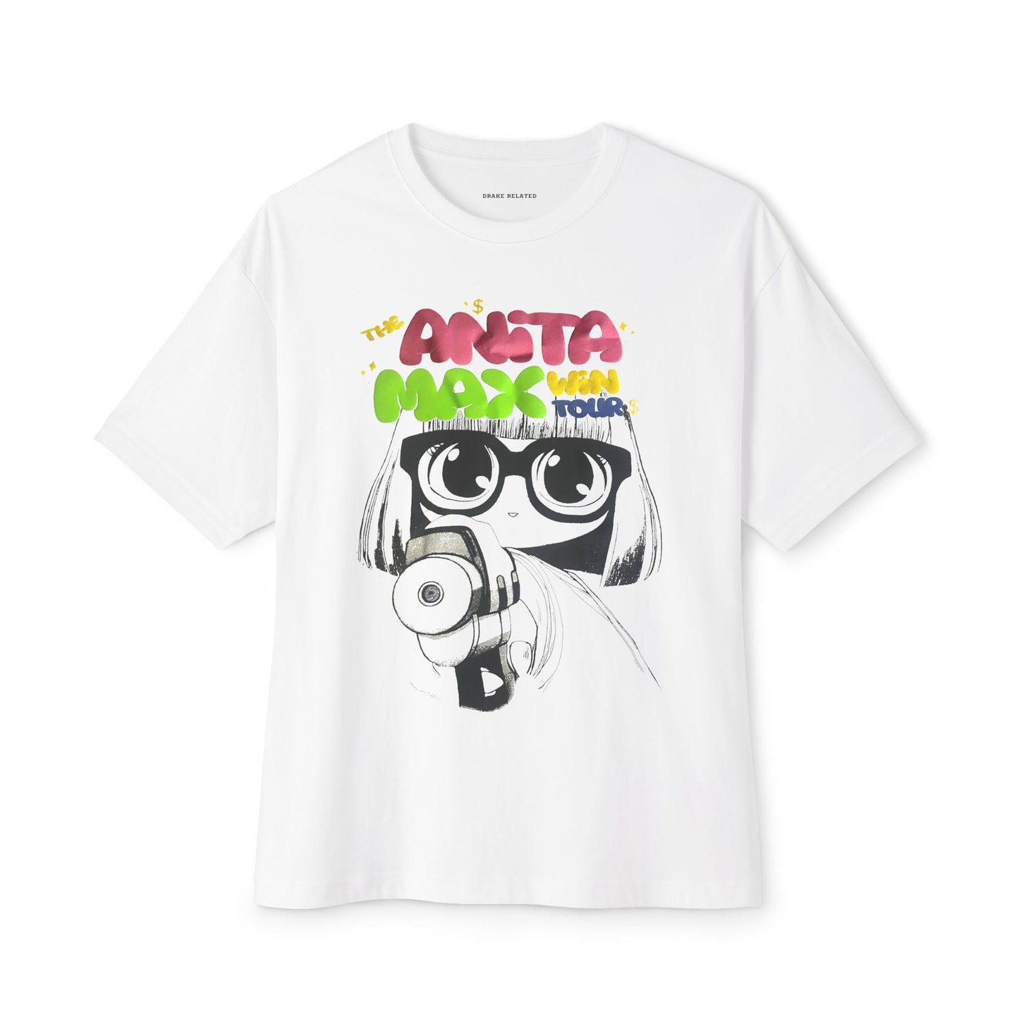 Anita Max Win 2025 Tour Merch | Tour Dates T-shirt (White)