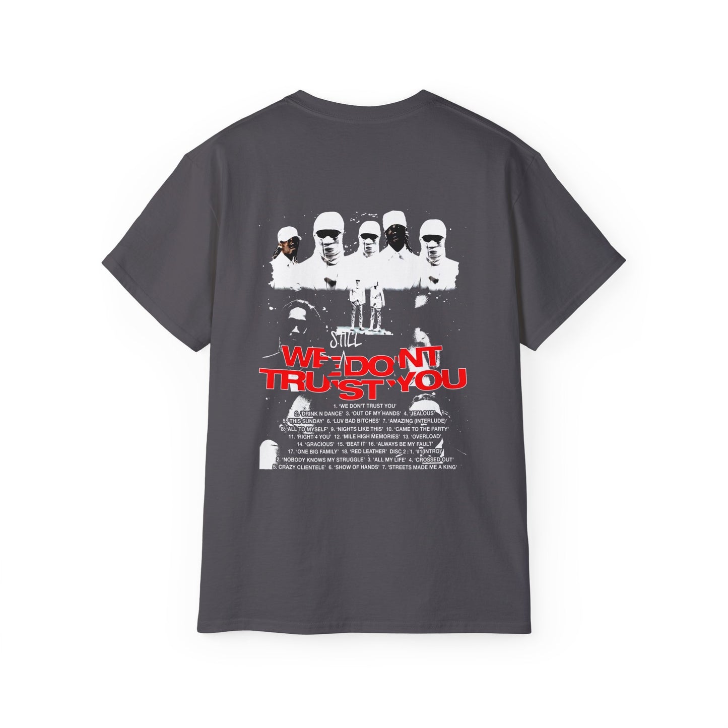WE STILL DON'T TRUST YOU ALBUM TRACK LIST GRAPHIC 1 T-SHIRT | FUTURE & METRO | 2 COLORS