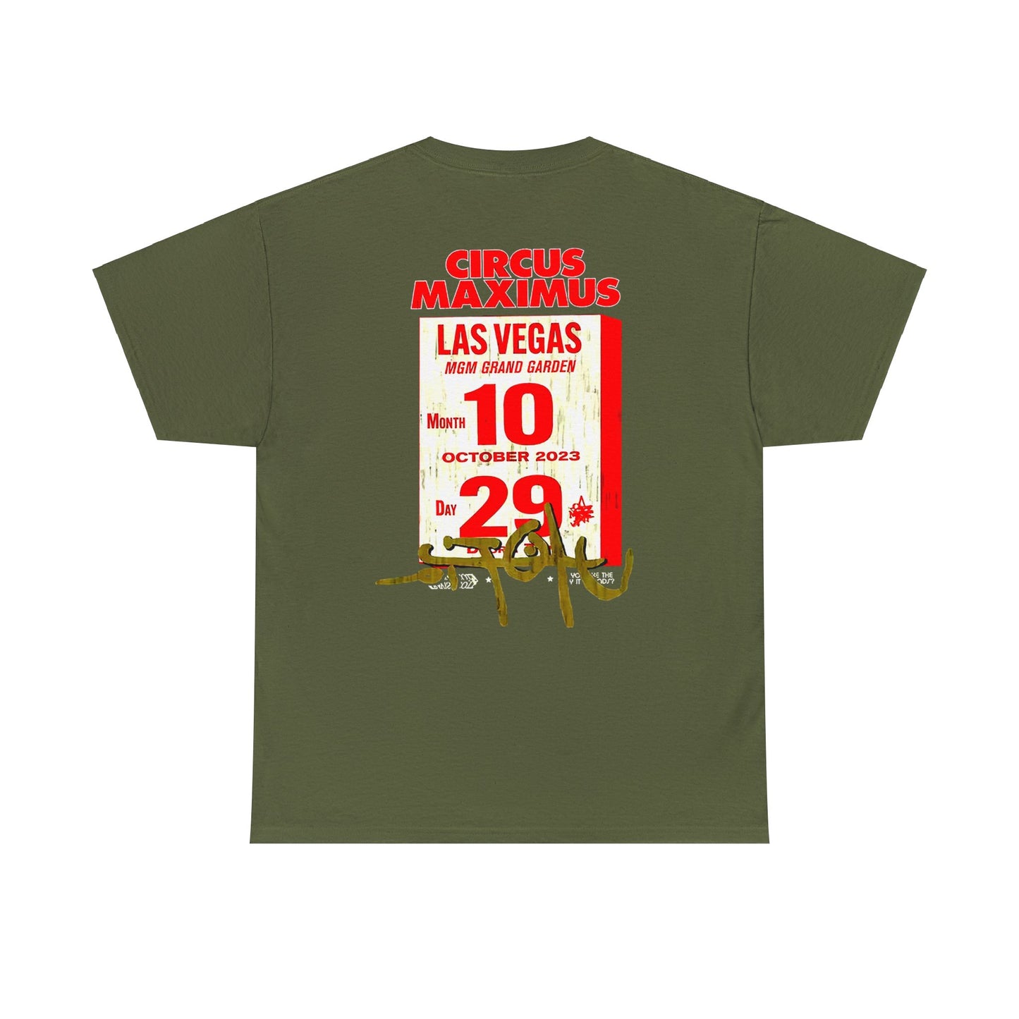 Circus Maximus Tour Merch | Las Vegas Nevada Exclusive T-shirt | 5 Colors - Heavy Cotton Quality