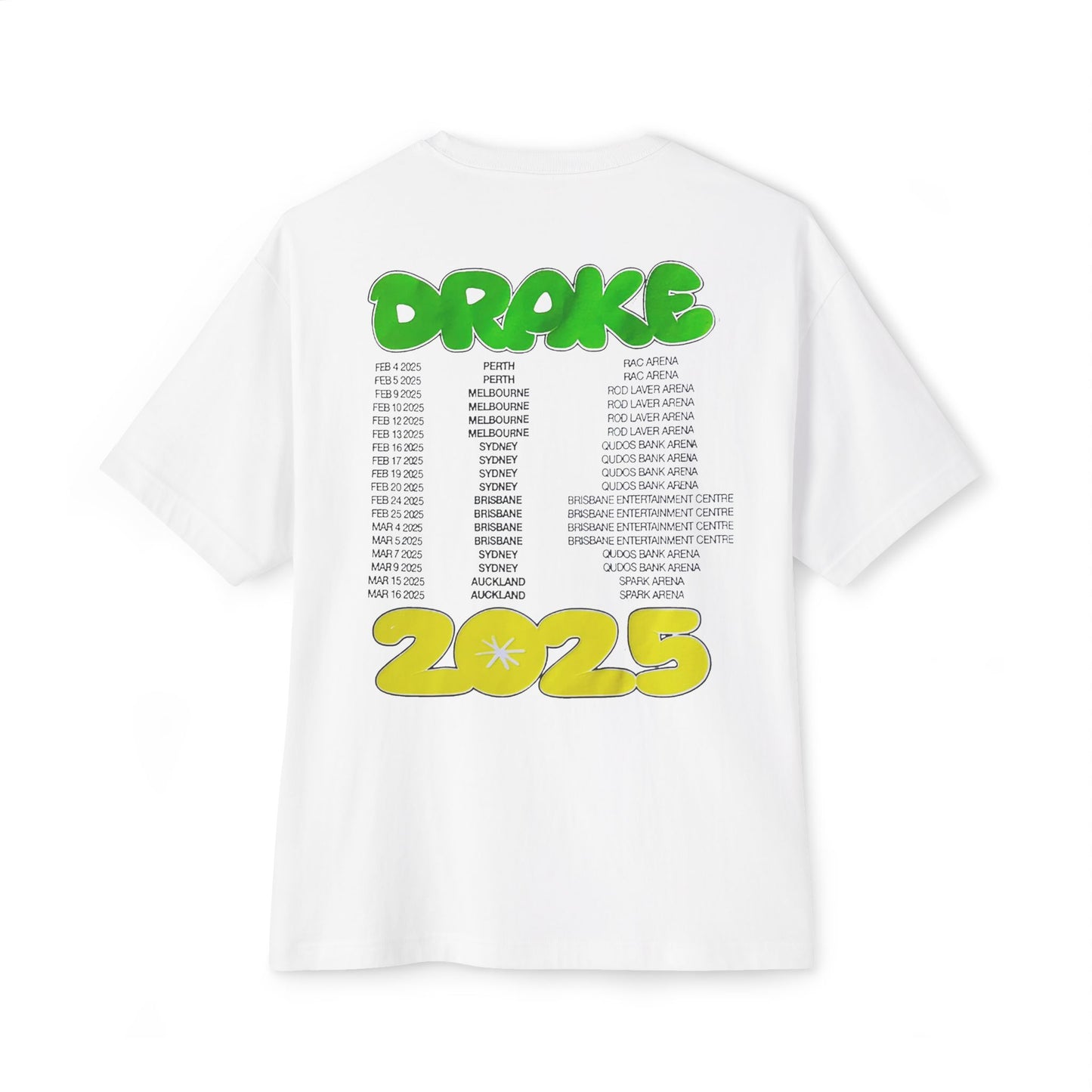 Anita Max Win 2025 Tour Merch | Tour Dates T-shirt (White)