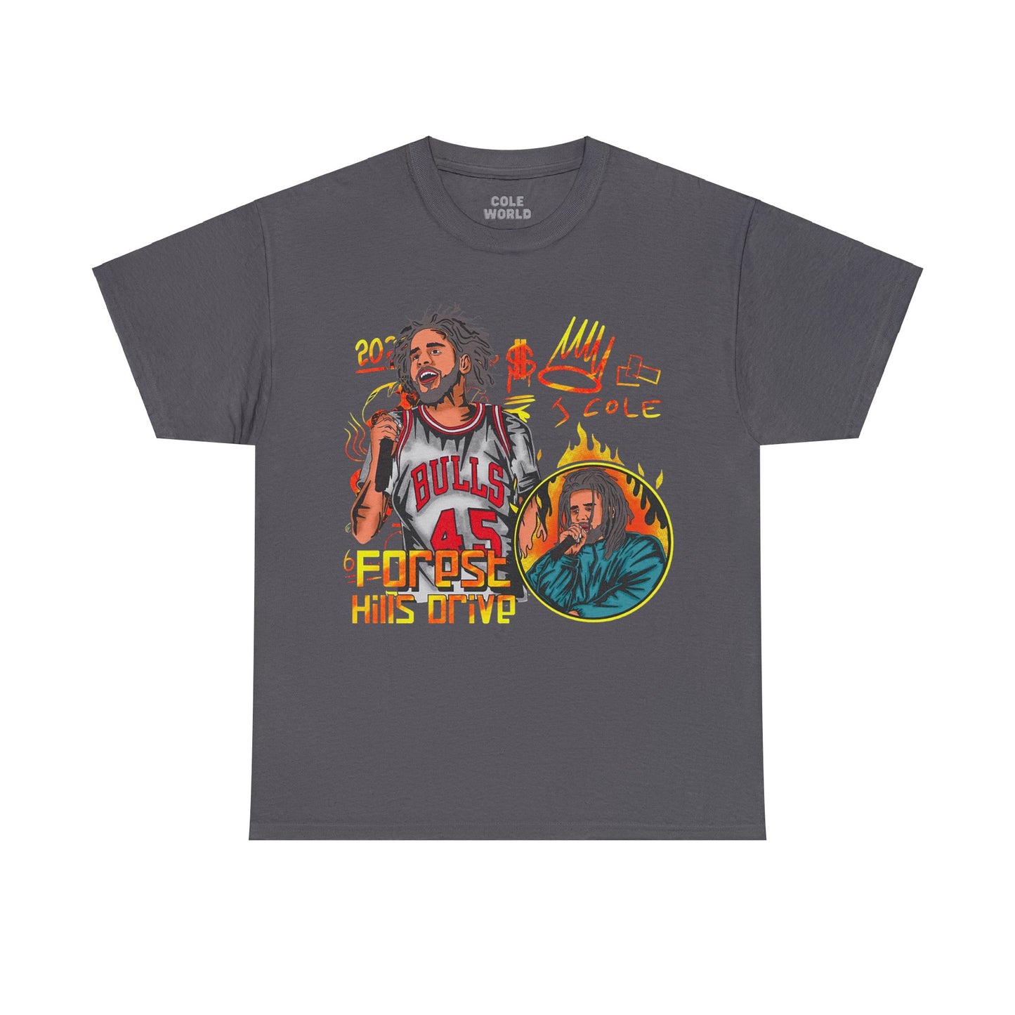 Cole World Merch | Forest Hills Drive Album Exclusive T-shirt | 5 Colors - Heavy Cotton Quality