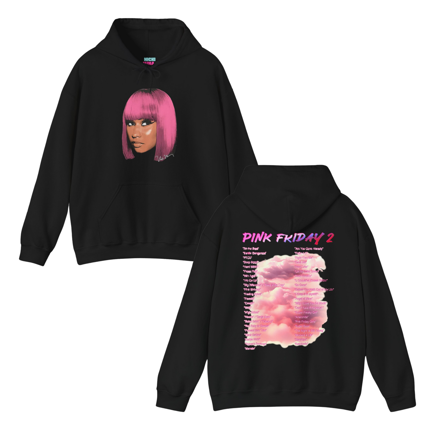 PF2 World Tour | PF2 Official Set List Hoodie | Nicki Minaj - 3 Colors