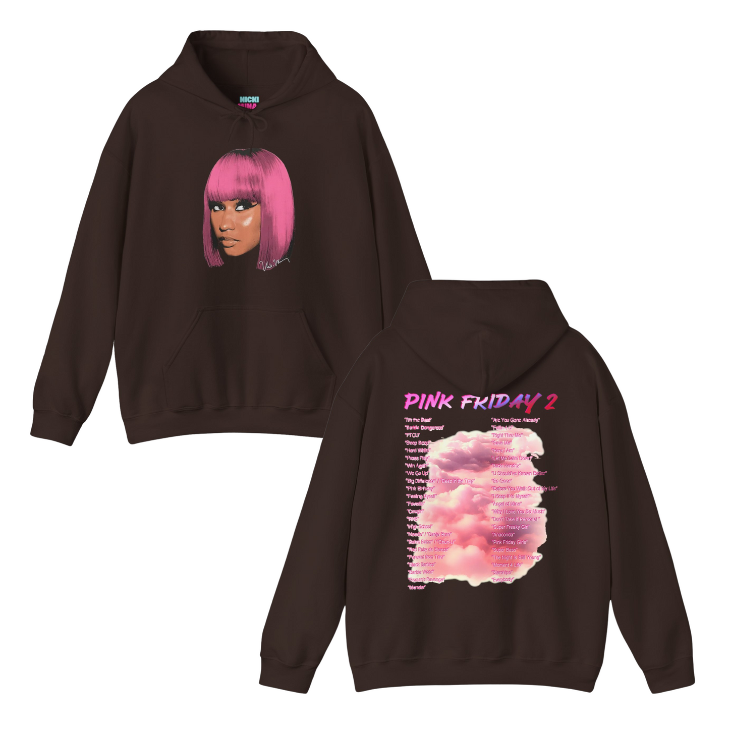 PF2 World Tour | PF2 Official Set List Hoodie | Nicki Minaj - 3 Colors