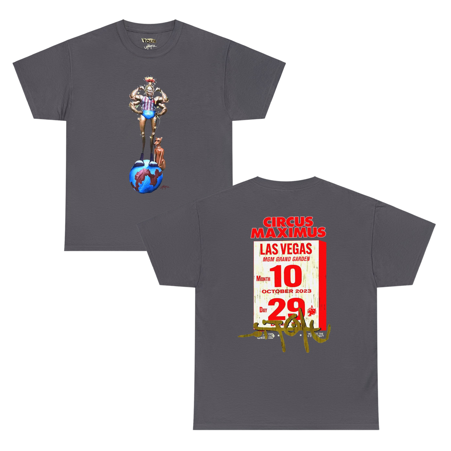 Circus Maximus Tour Merch | Las Vegas Nevada Exclusive T-shirt | 5 Colors - Heavy Cotton Quality