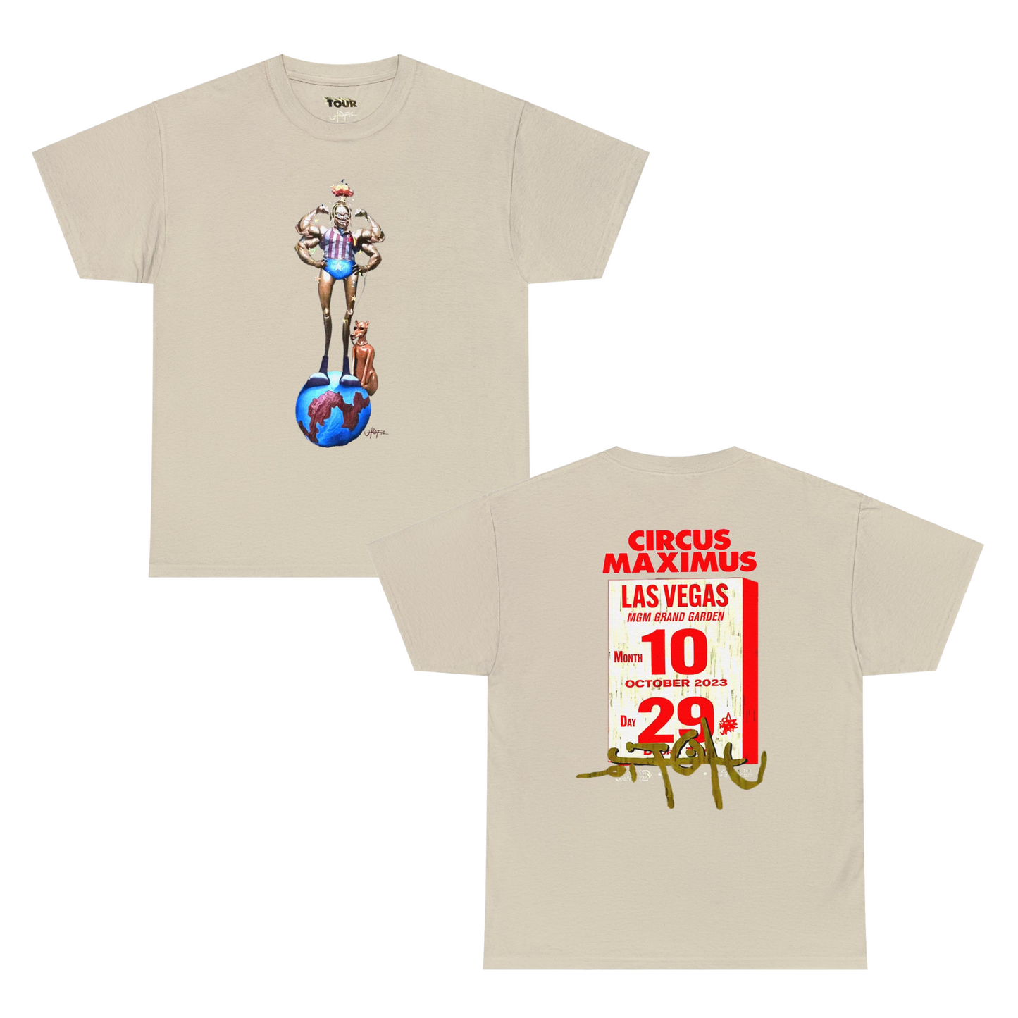 Circus Maximus Tour Merch | Las Vegas Nevada Exclusive T-shirt | 5 Colors - Heavy Cotton Quality