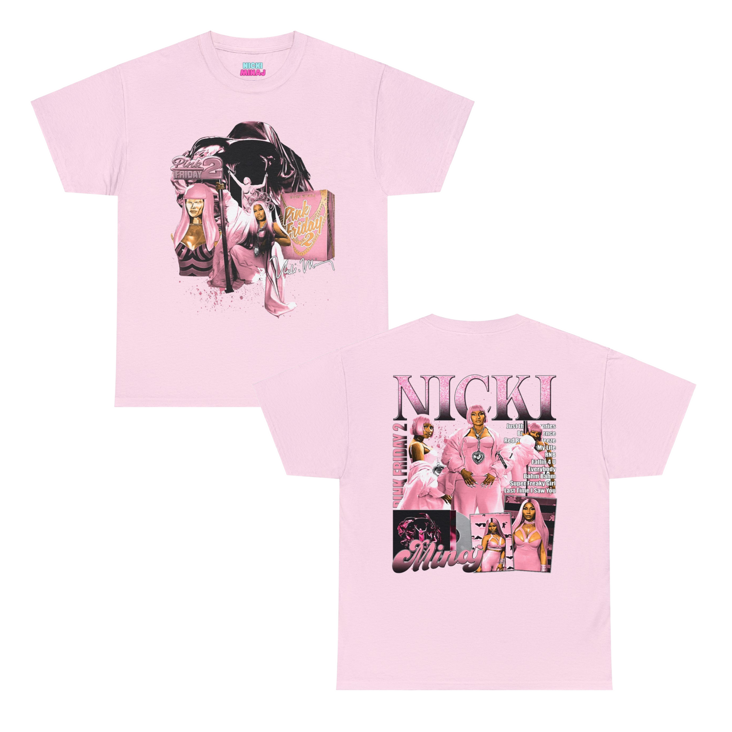 Pink Friday 2 Album Exclusive | Graphic T-shirt | 5 Colors - Heavy Cotton Quality
