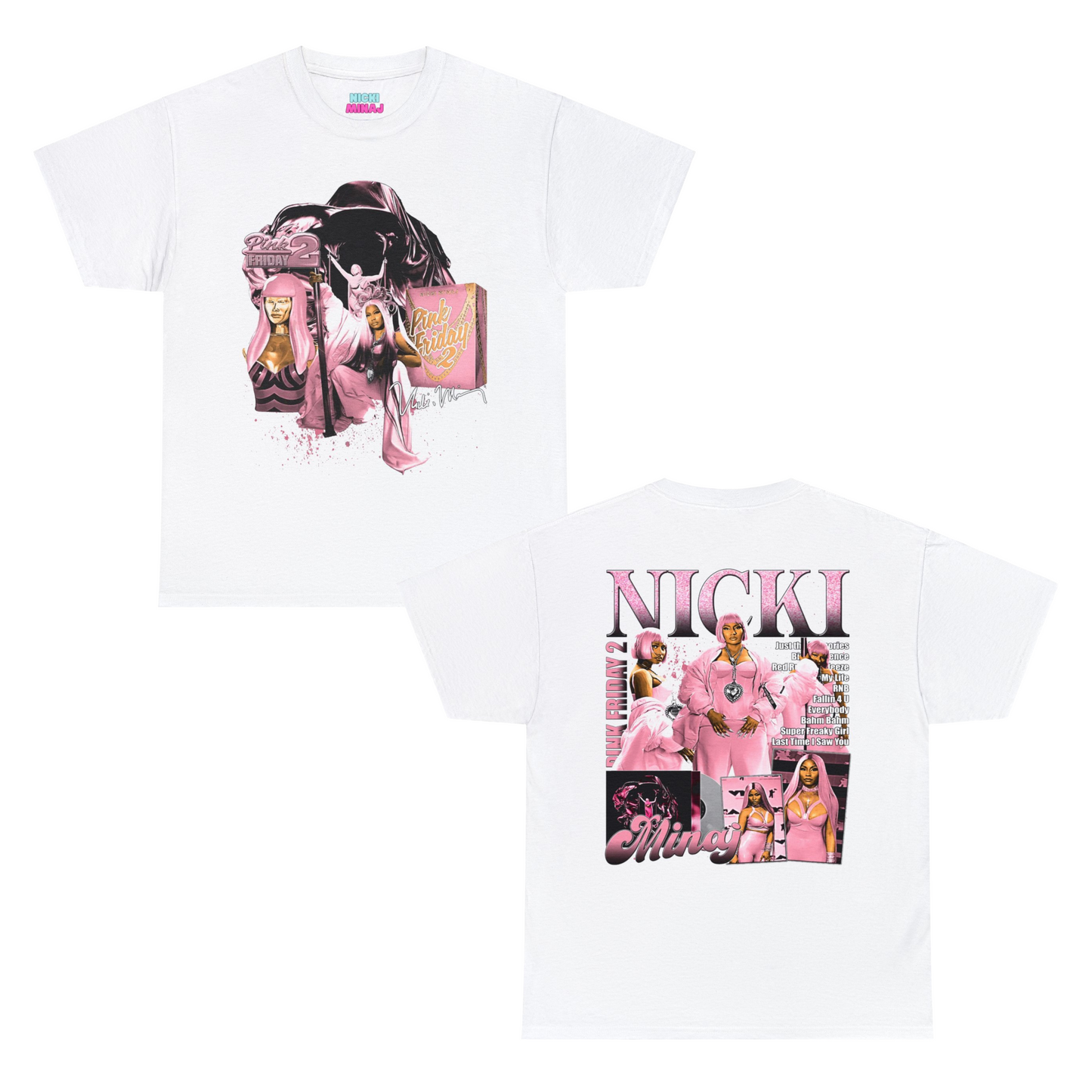 Pink Friday 2 Album Exclusive | Graphic T-shirt | 5 Colors - Heavy Cotton Quality