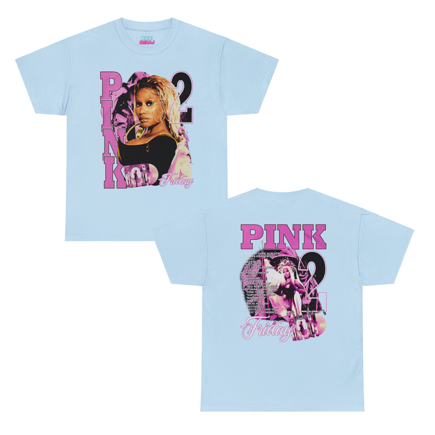 Pink Friday 2 Alternative Graphic Album T-shirt | 5 Colors - Heavy Cotton Quality