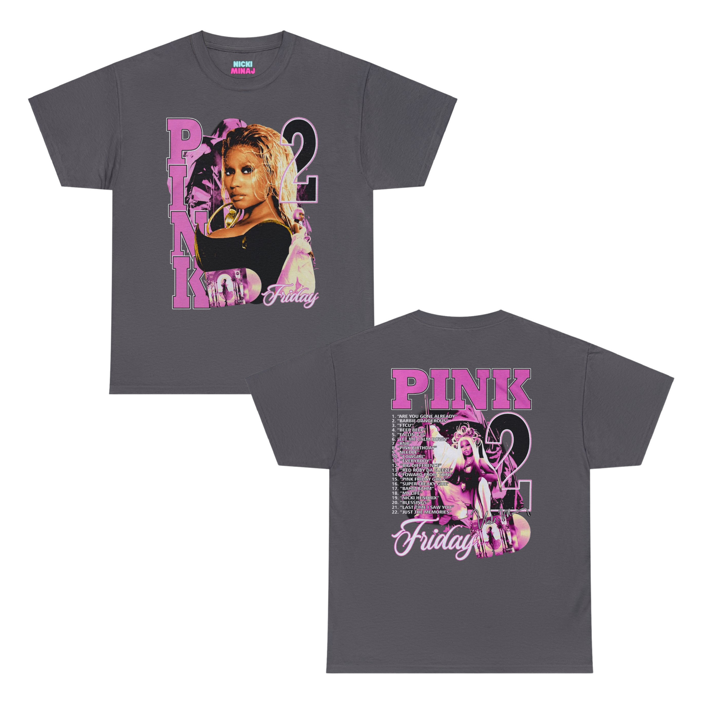 Pink Friday 2 Alternative Graphic Album T-shirt | 5 Colors - Heavy Cotton Quality