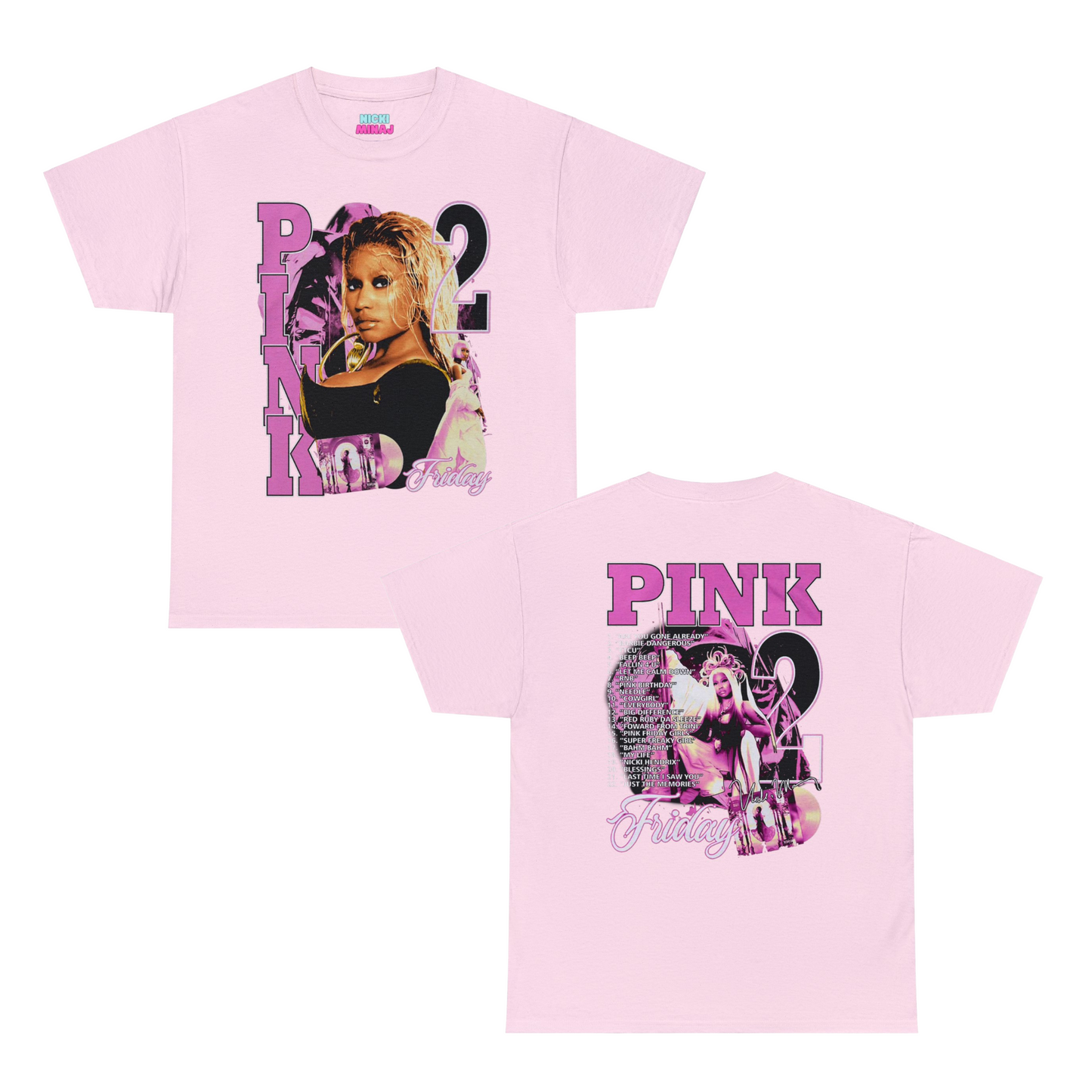 Pink Friday 2 Alternative Graphic Album T-shirt | 5 Colors - Heavy Cotton Quality