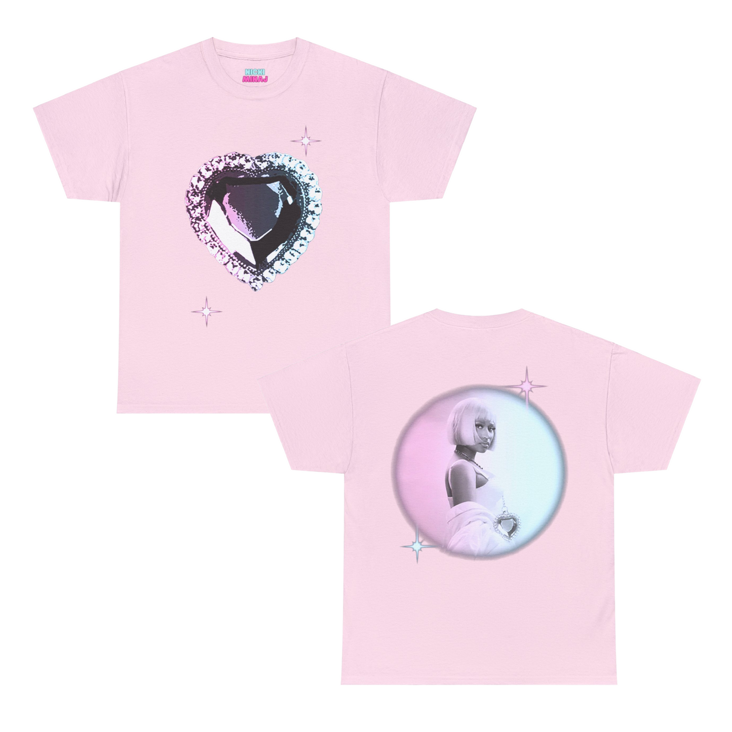 Pink Friday 2 World Tour | Hearts T-shirt | 5 Colors - Heavy Cotton Quality