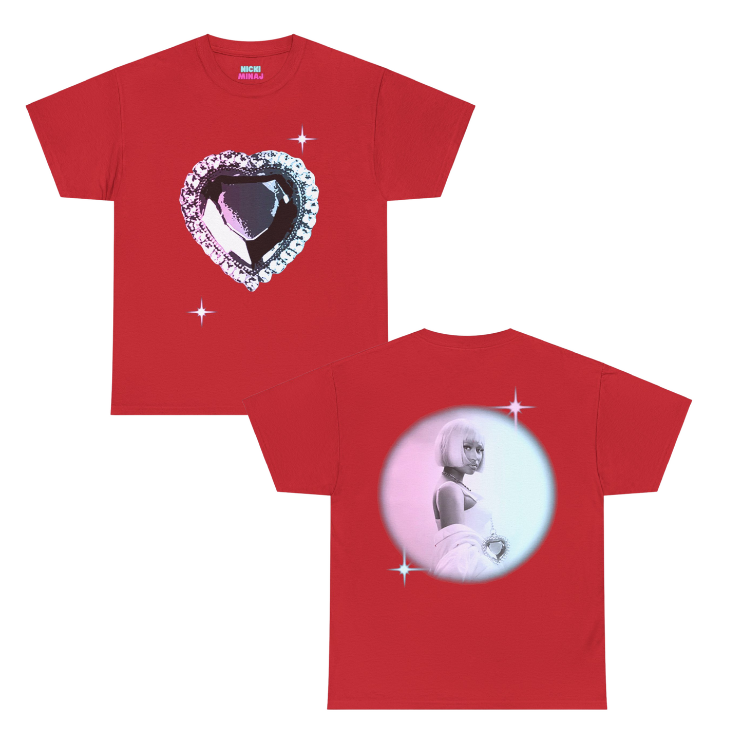 Pink Friday 2 World Tour | Hearts T-shirt | 5 Colors - Heavy Cotton Quality
