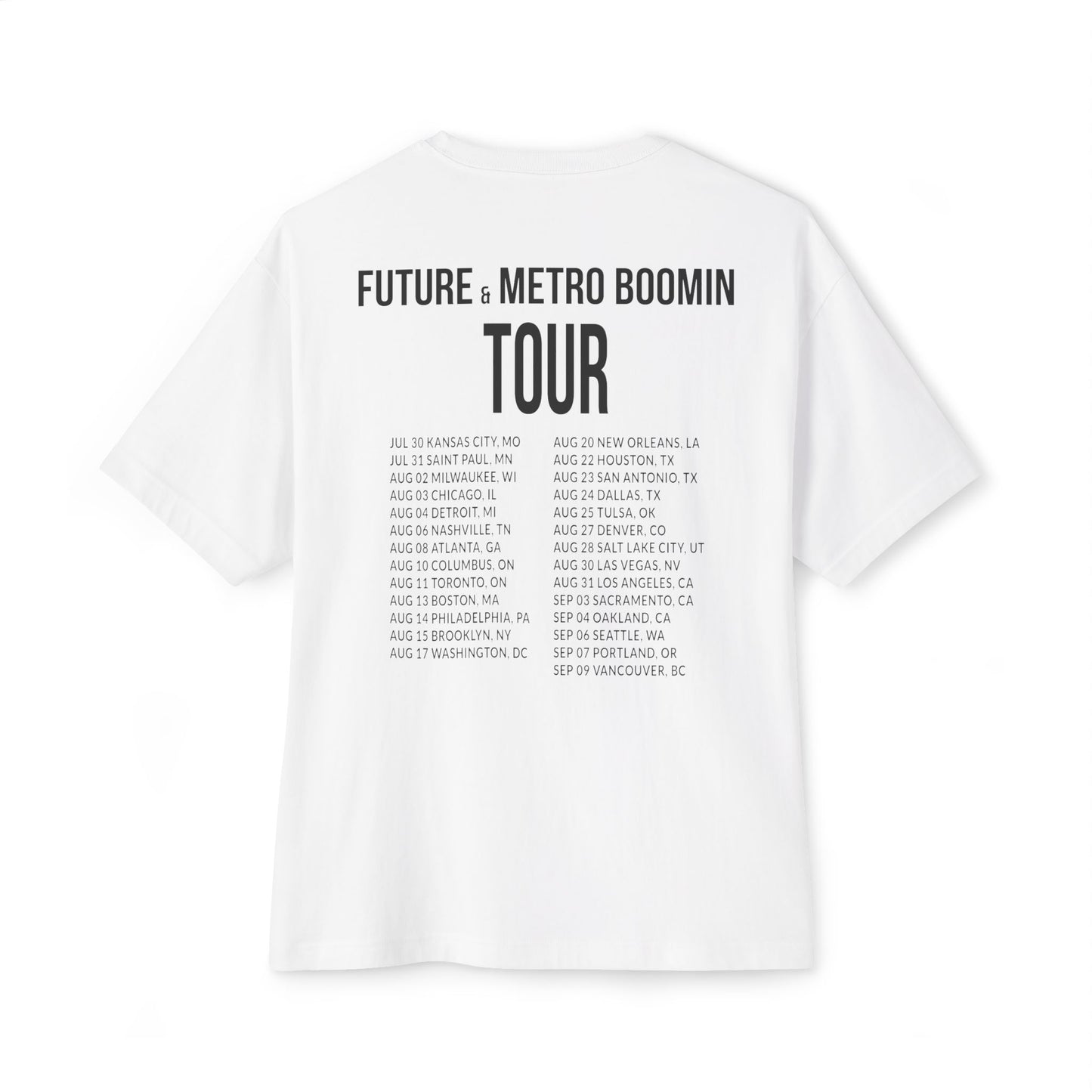 LIMITED ON TOUR RELEASE | WDTY Heartbreaker Tour Dates T-shirt (Black Ink) | We Trust You Tour Merch