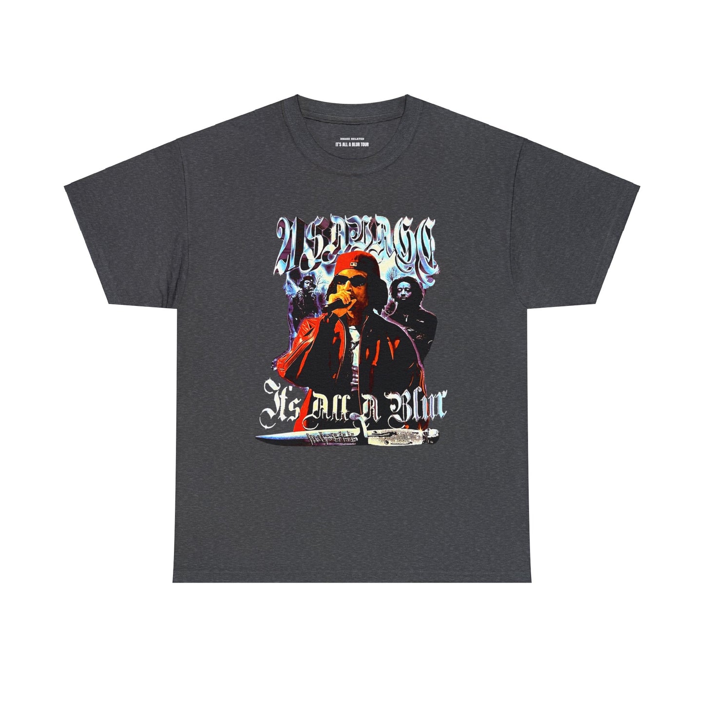 IAAB 2023-2024 Tour | It's All A Blur Tour Cities & Dates Knife T-Shirt | Heavy Cotton Quality - 5 Colors