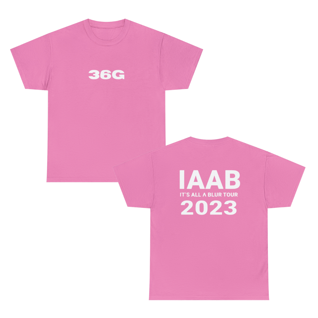 IAAB 2023-2024 Tour | 36G Bra Girl IAAB Exclusive T-Shirt - Heavy Cotton Quality | 6 Colors