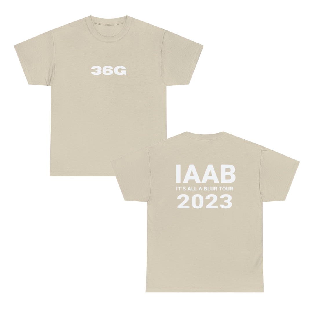 IAAB 2023-2024 Tour | 36G Bra Girl IAAB Exclusive T-Shirt - Heavy Cotton Quality | 6 Colors