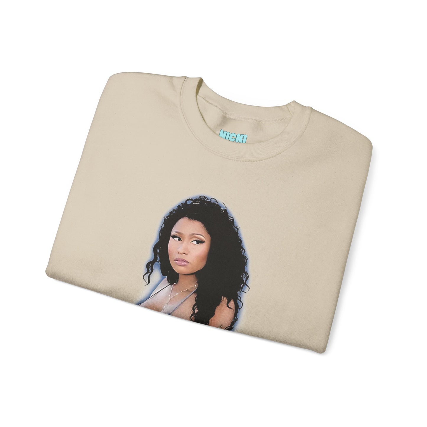 Online EXCLUSIVE | Nicki Minaj in Denim Crewneck