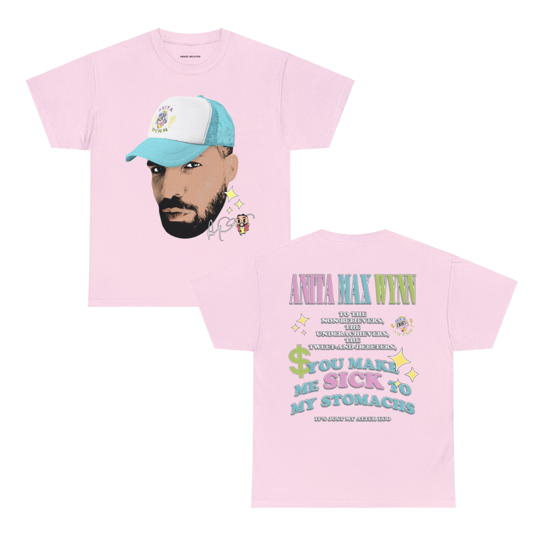 Anita Max Wynn Hat Exclusive Graphic T-shirt | 5 Colors - Heavy Cotton Quality