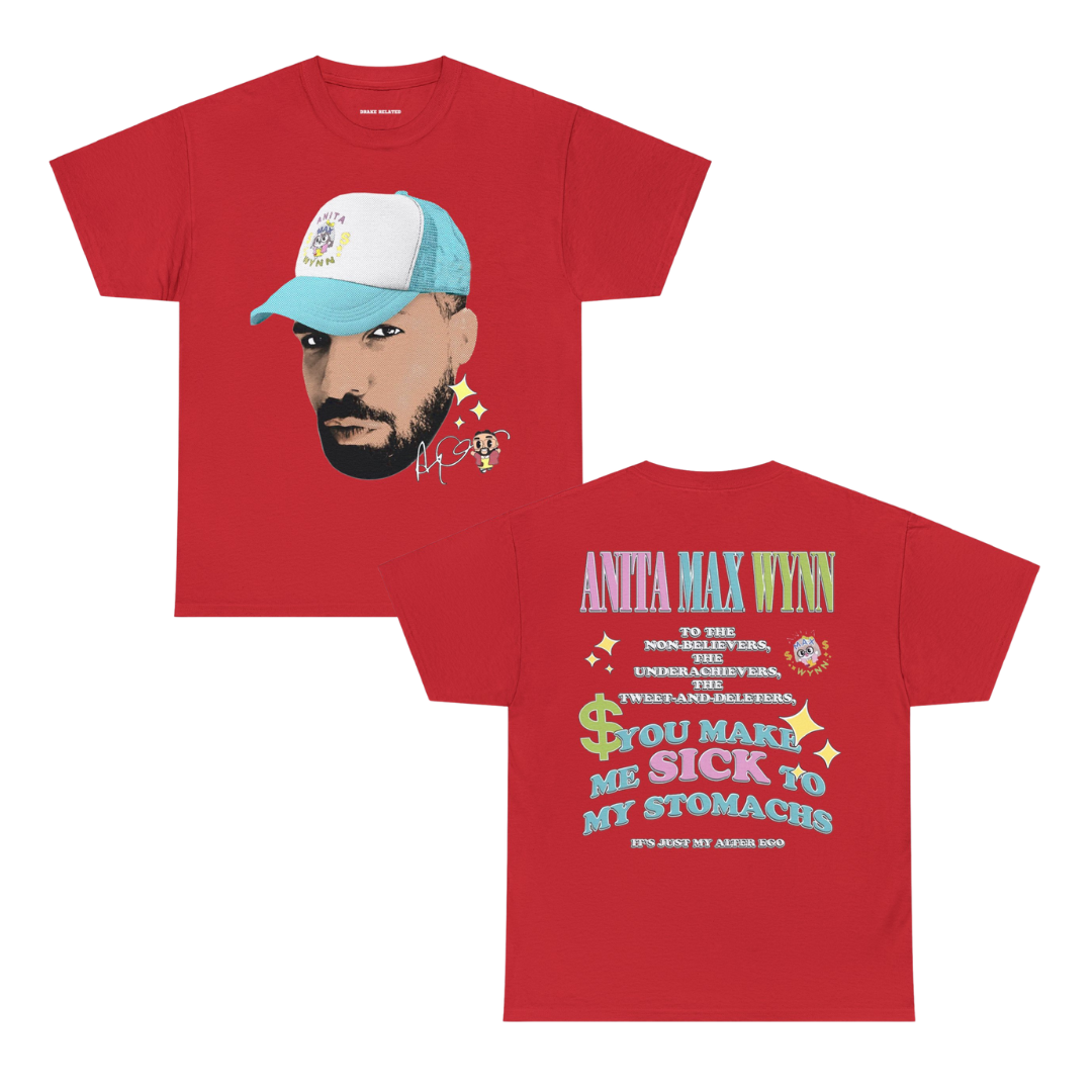 Anita Max Wynn Hat Exclusive Graphic T-shirt | 5 Colors - Heavy Cotton Quality