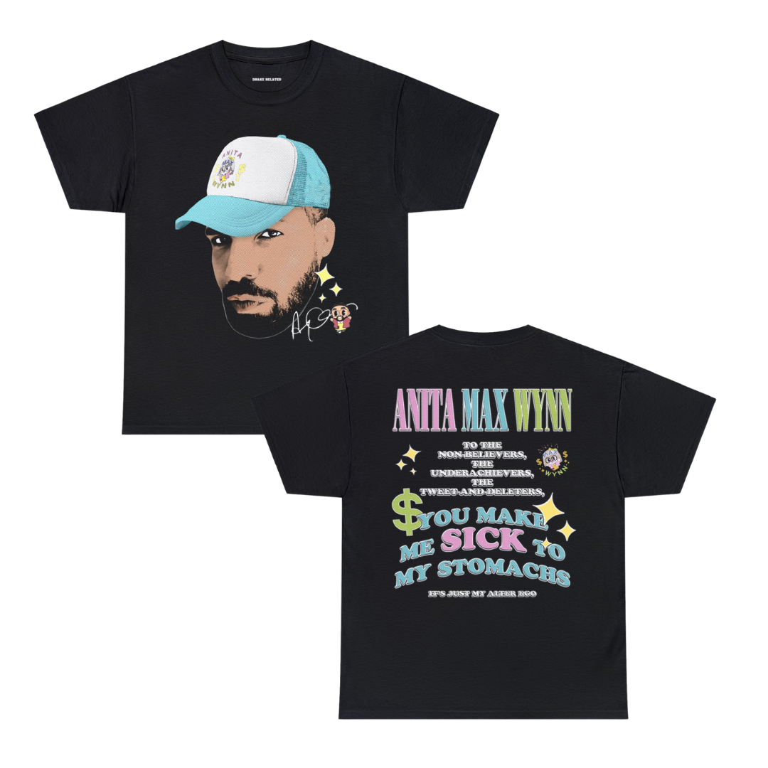 Anita Max Wynn Hat Exclusive Graphic T-shirt | 5 Colors - Heavy Cotton Quality