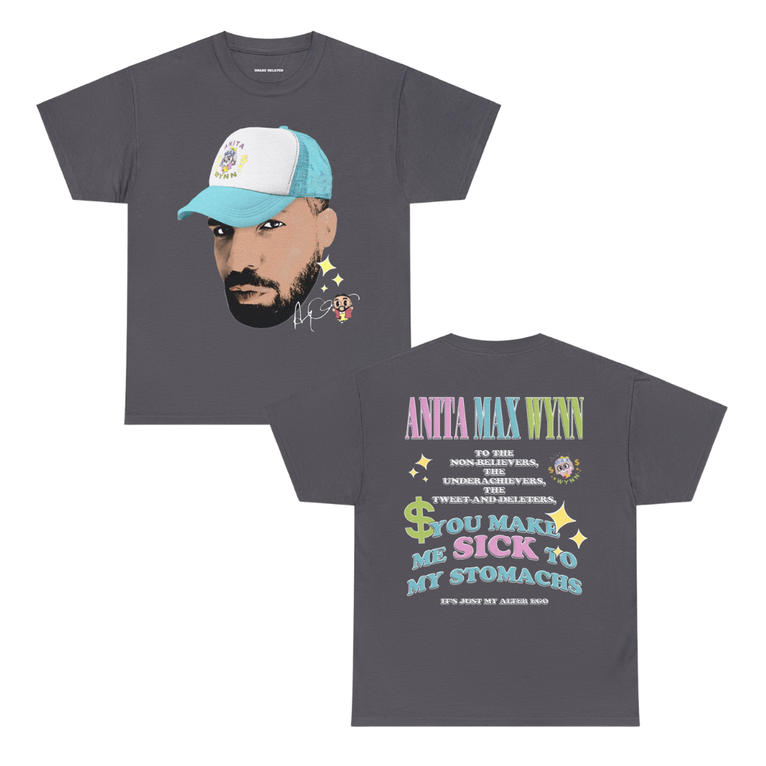 Anita Max Wynn Hat Exclusive Graphic T-shirt | 5 Colors - Heavy Cotton Quality