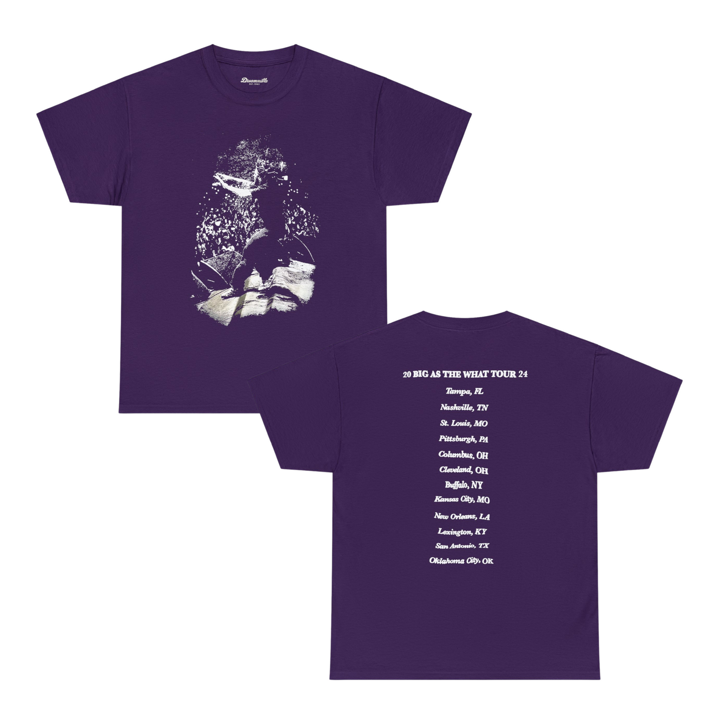 Big As The What Tour Merch | Cole In Concert Tour Cities T-shirt | 4 Colors - Heavy Cotton Quality