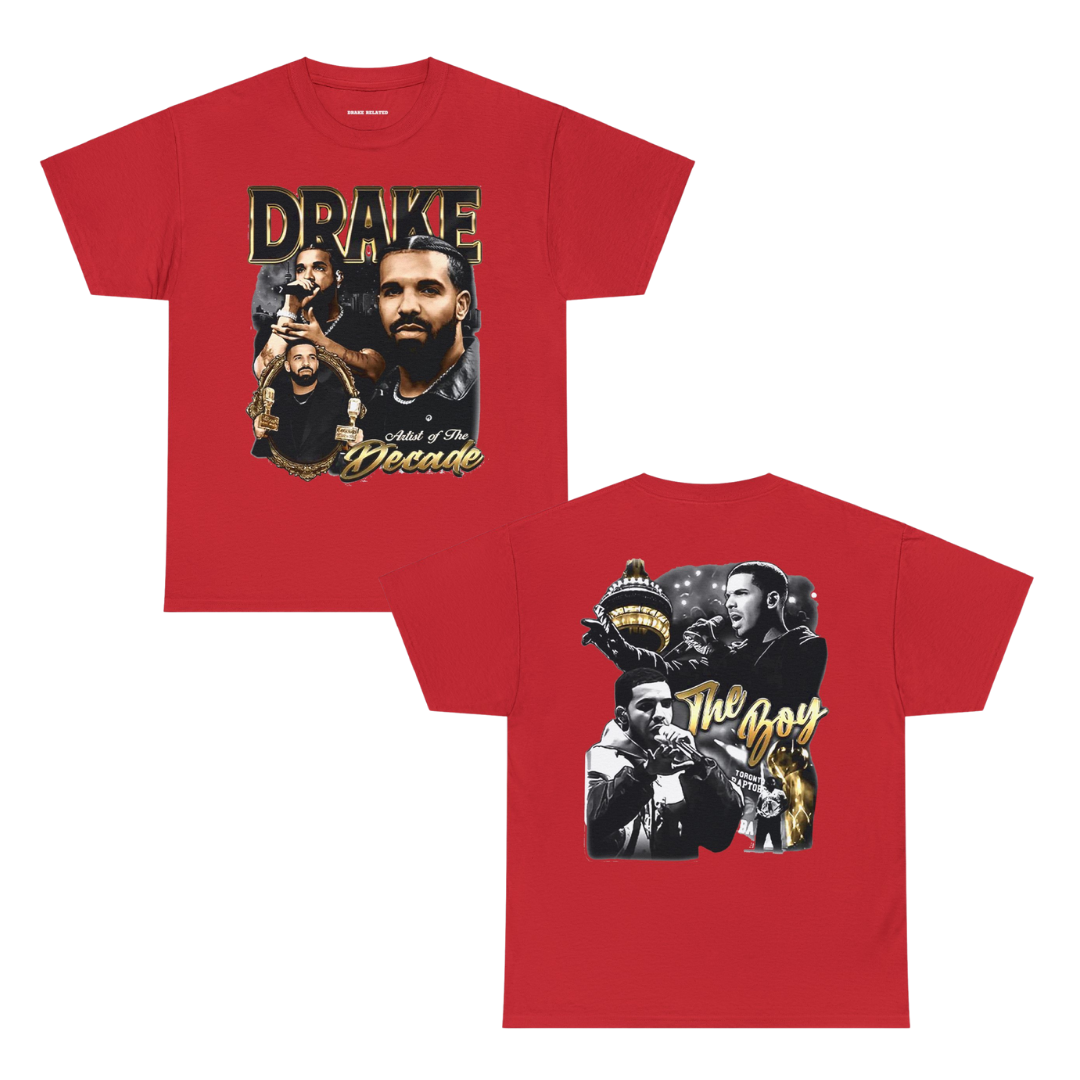 Drake Exclusive | Artist Of The Decade T-shirt | 6 Colors - Heavy Cotton Quality