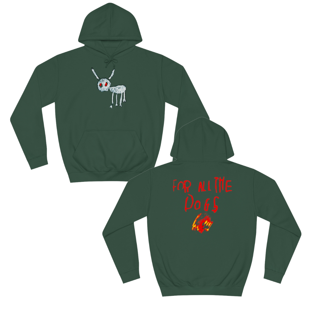 For All The Dogs Album | Heavy Cotton Quality Album Cover Hoodie | 6 Colors