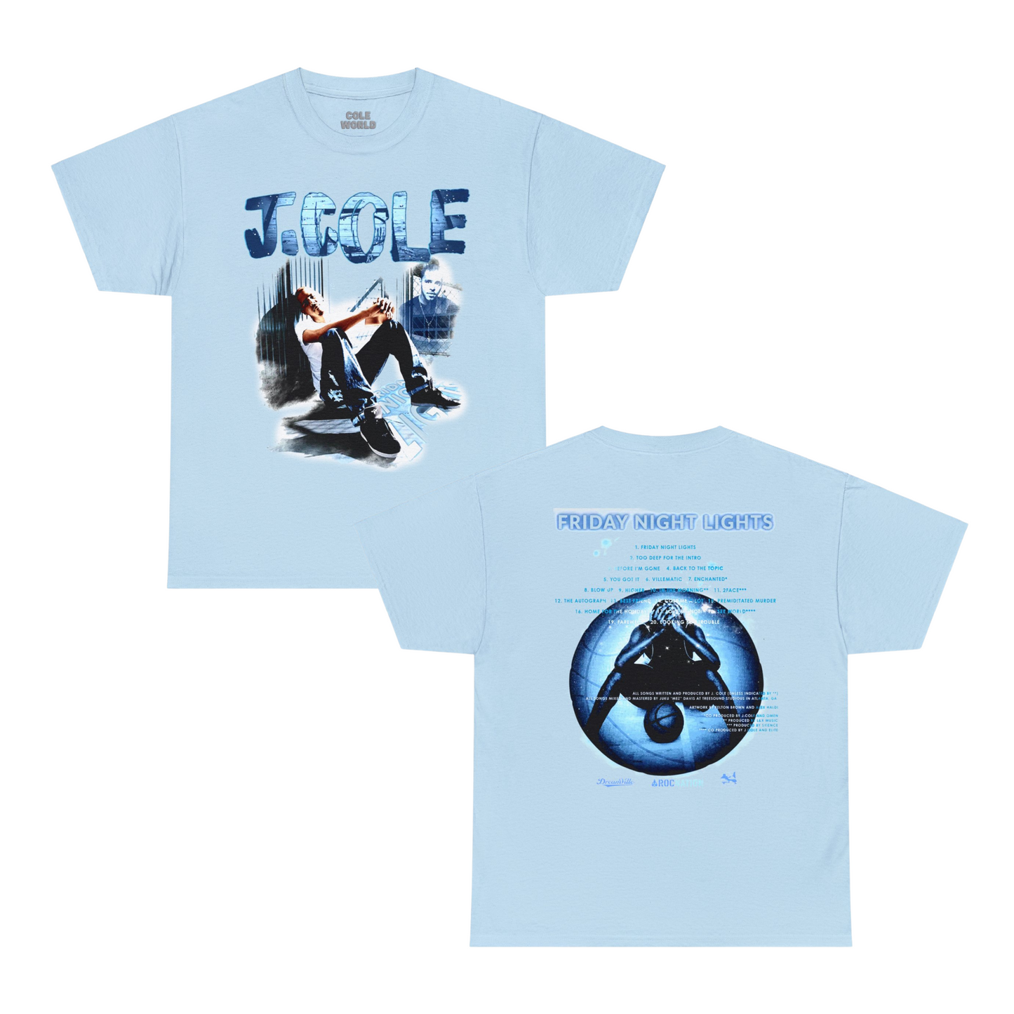 Friday Night Lights Album Merch | J Cole Online Exclusive T-shirt | 3 Colors - Heavy Cotton Quality