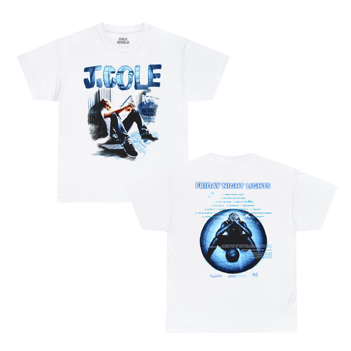 Friday Night Lights Album Merch | J Cole Online Exclusive T-shirt | 3 Colors - Heavy Cotton Quality