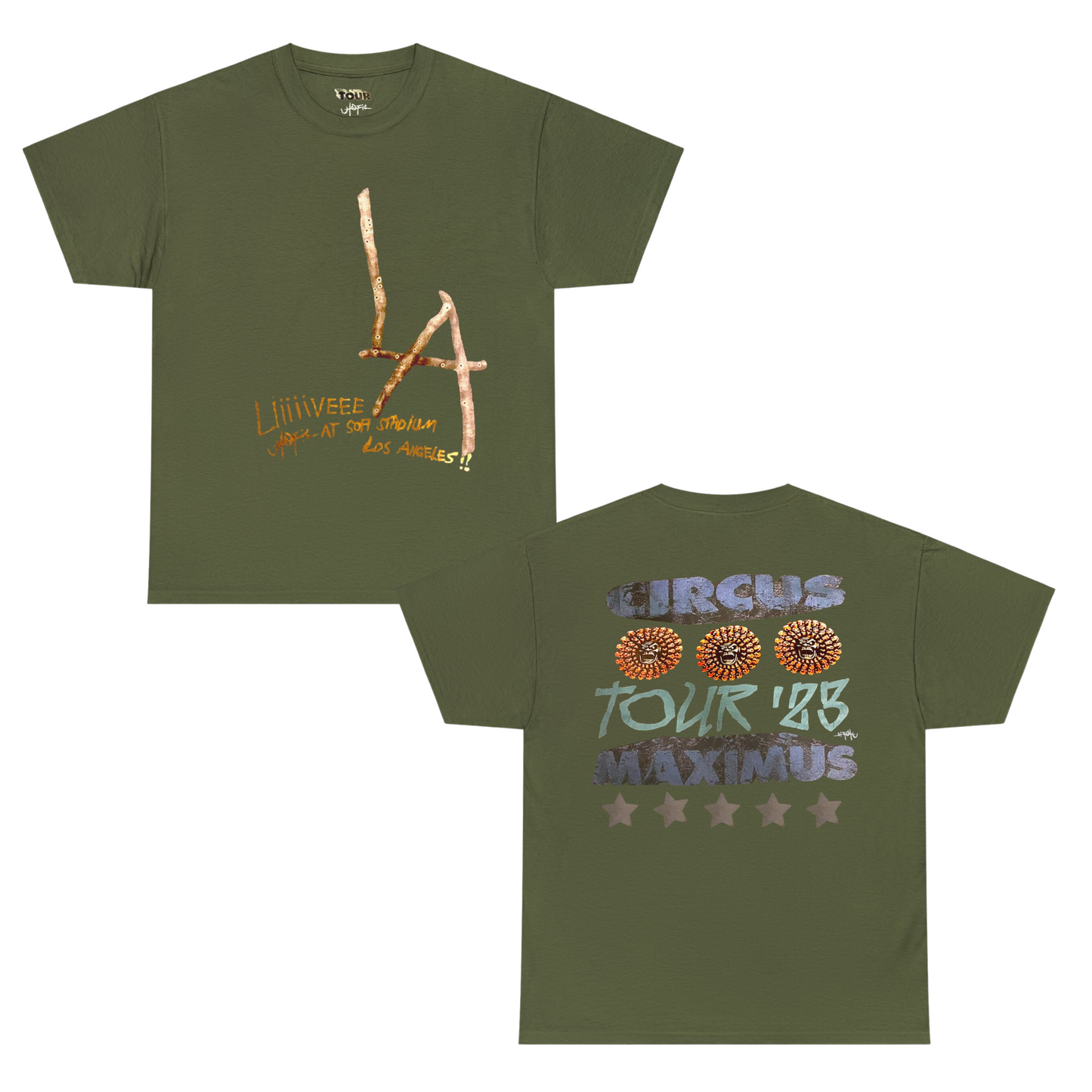 Circus Maximus Tour Merch | Los Angeles Sofi Stadium Exclusive T-shirt | 4 Colors - Heavy Cotton Quality