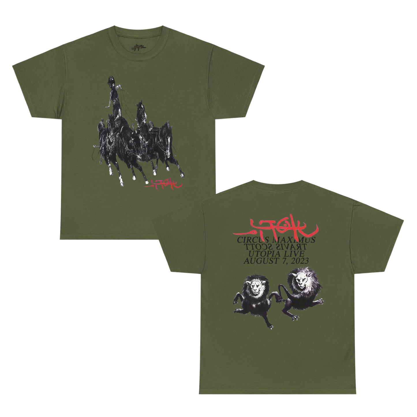 Utopia Merch | Rome, Italy August 7th, 2023 Exclusive T-shirt | 5 Colors - Heavy Cotton Quality