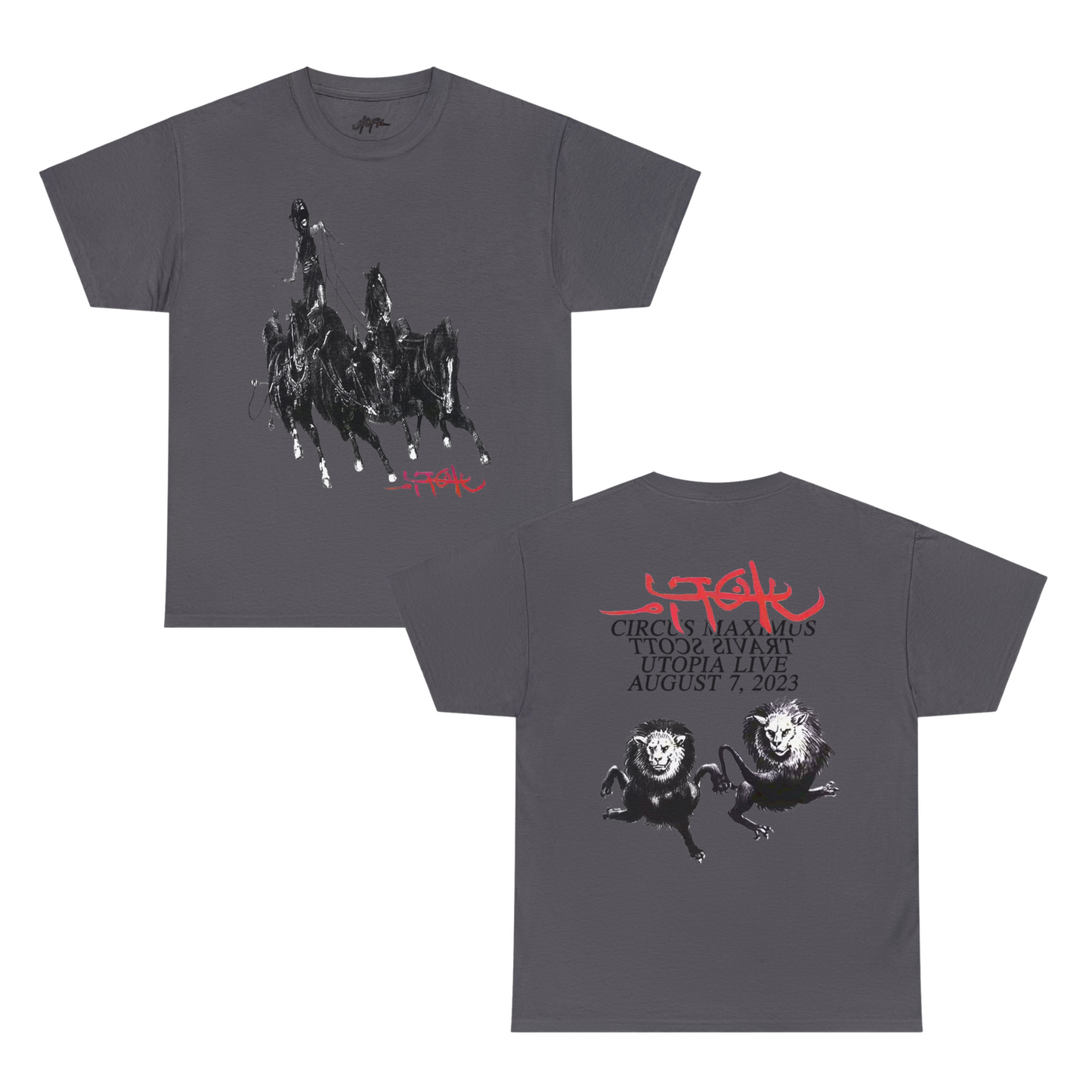 Utopia Merch | Rome, Italy August 7th, 2023 Exclusive T-shirt | 5 Colors - Heavy Cotton Quality