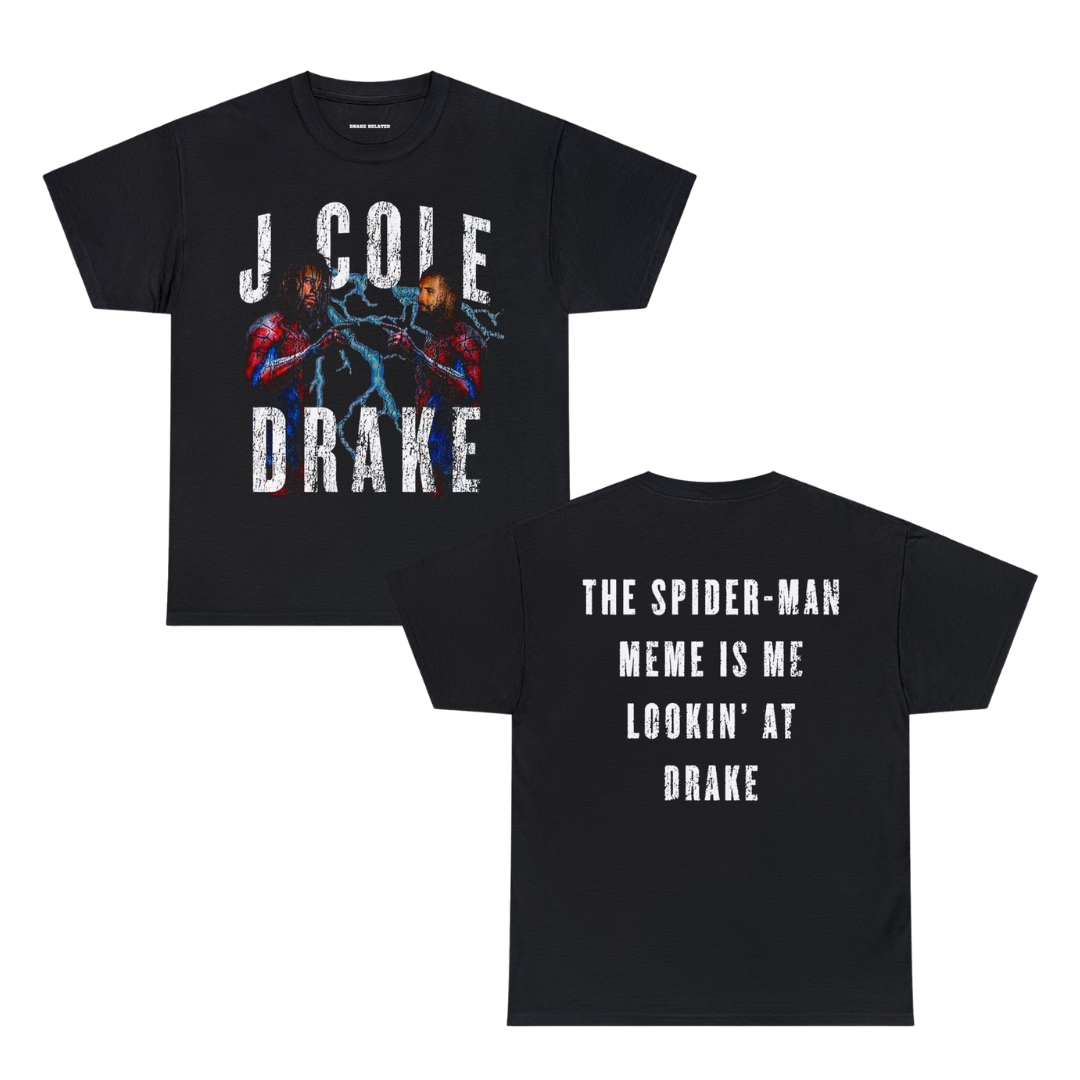 Big As The What Tour Exclusive | Drake & Cole Spider Meme T-shirt | 5 Colors - Heavy Cotton Quality