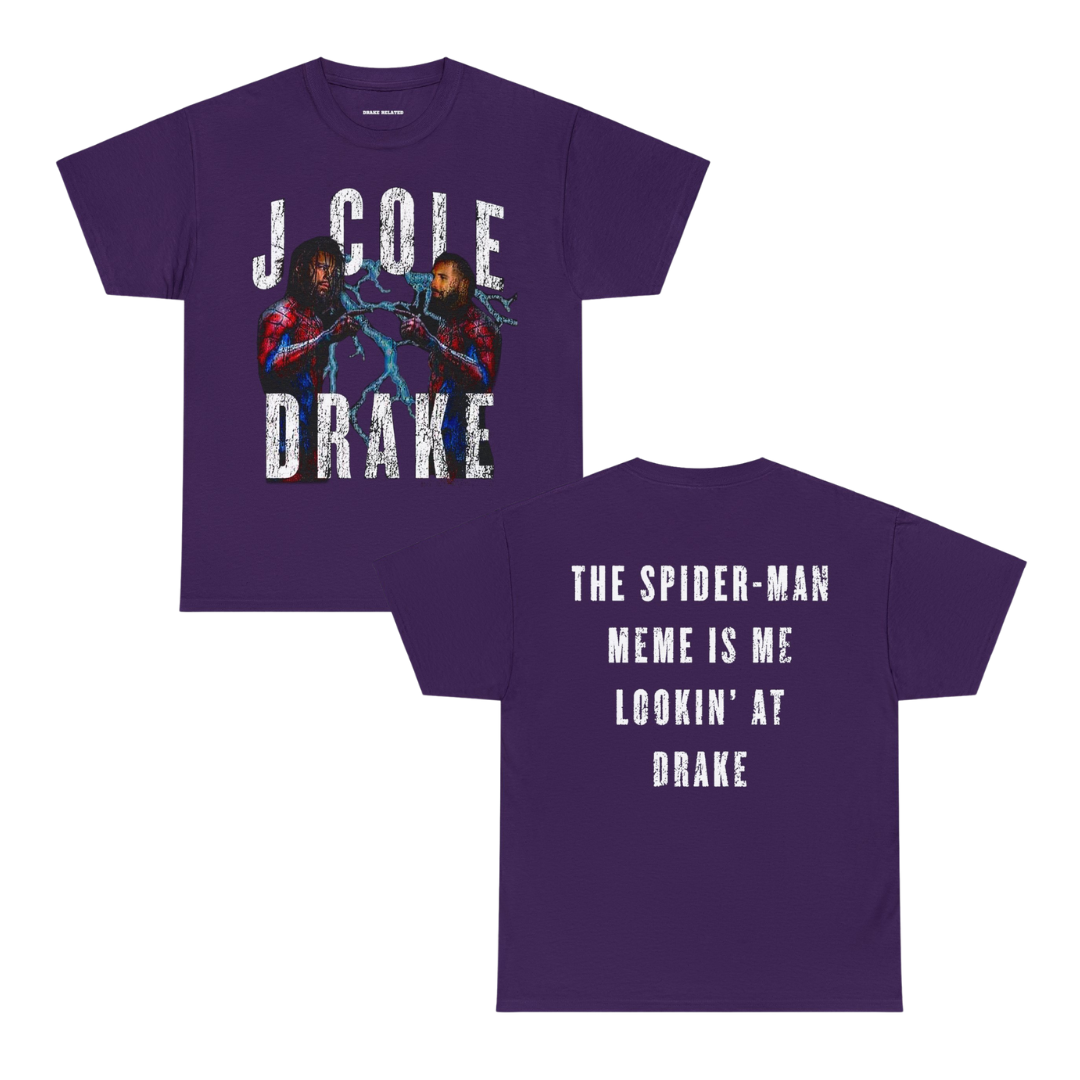 Big As The What Tour Exclusive | Drake & Cole Spider Meme T-shirt | 5 Colors - Heavy Cotton Quality