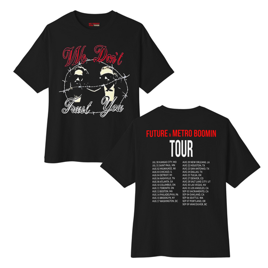 LIMITED ON TOUR RELEASE | WDTY In Chains Tour Dates T-shirt | We Trust You Tour Merch